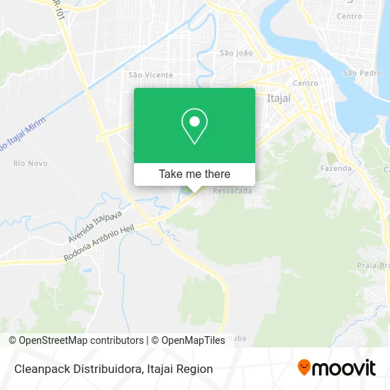 Cleanpack Distribuidora map