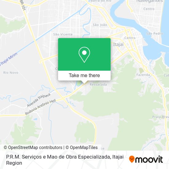P.R.M. Serviços e Mao de Obra Especializada map