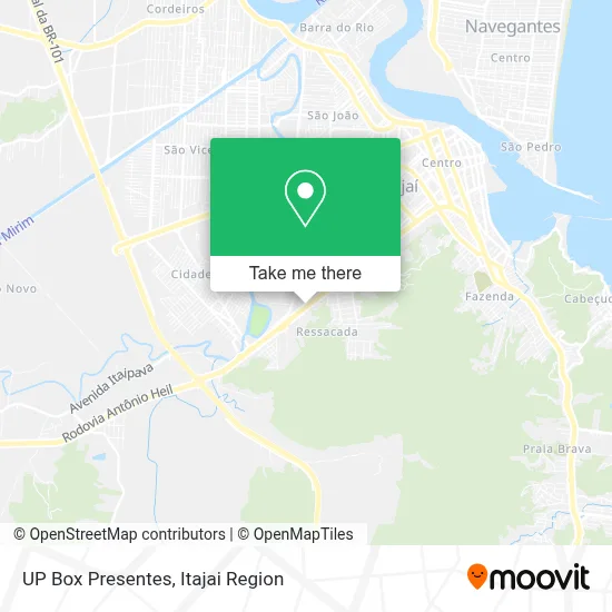 UP Box Presentes map