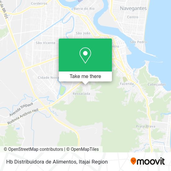 Hb Distribuidora de Alimentos map