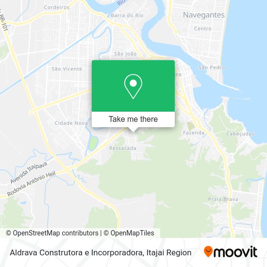 Aldrava Construtora e Incorporadora map