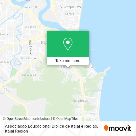 Associacao Educacional Biblica de Itajai e Região map