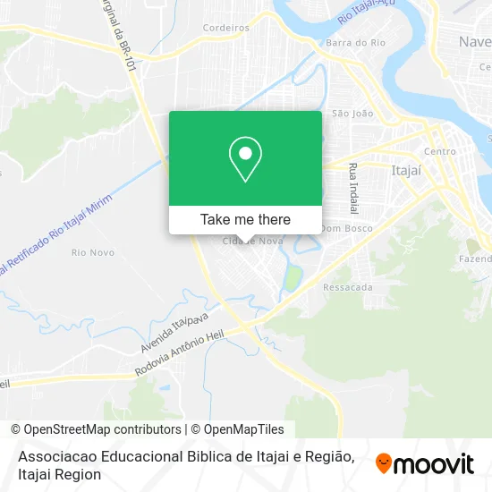 Associacao Educacional Biblica de Itajai e Região map