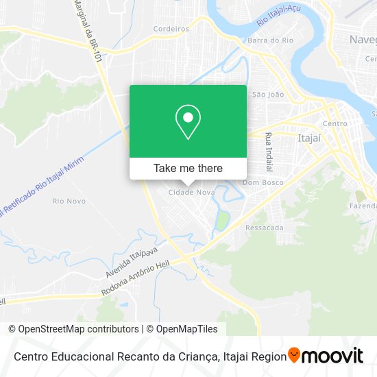 Centro Educacional Recanto da Criança map