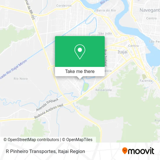 R Pinheiro Transportes map