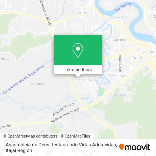 Assembléia de Deus Restaurando Vidas Aderevidas map