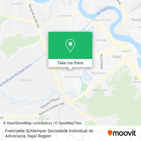 Francyelle Schlemper Sociedade Individual de Advocacia map