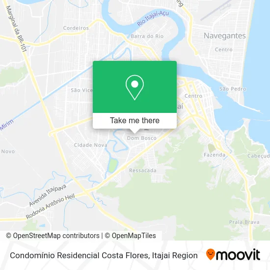 Condomínio Residencial Costa Flores map
