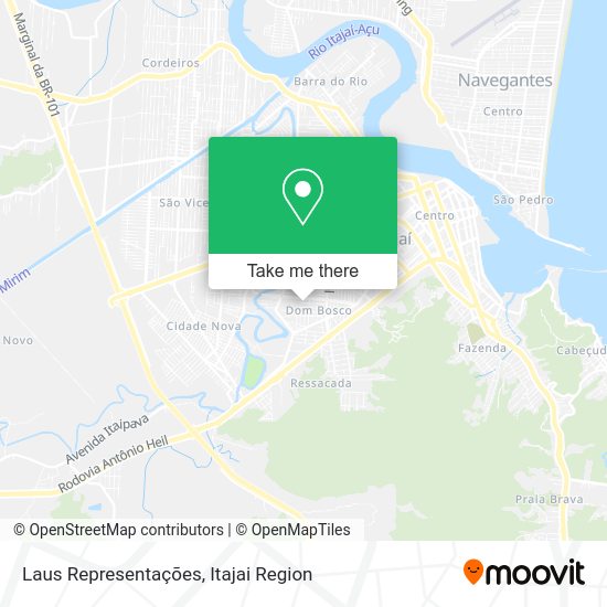 Laus Representações map