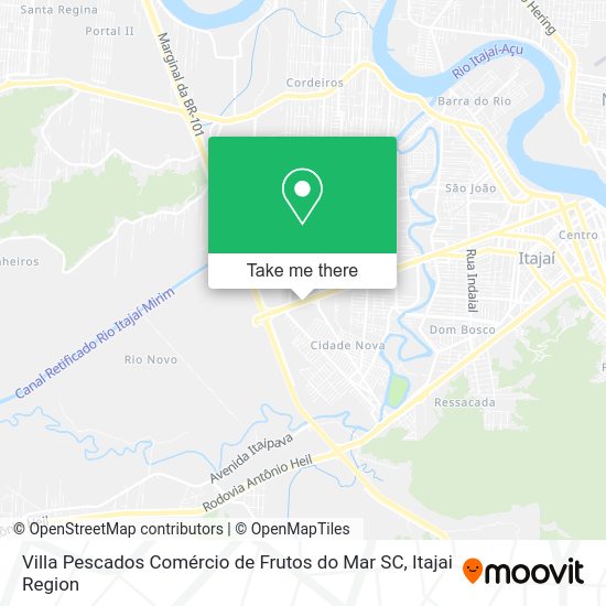 Villa Pescados Comércio de Frutos do Mar SC map