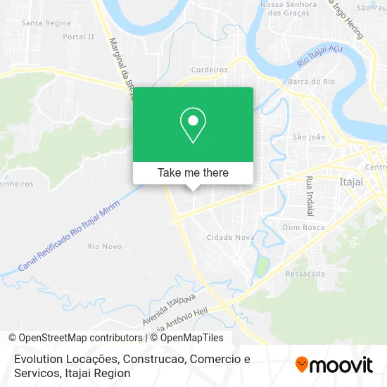 Evolution Locações, Construcao, Comercio e Servicos map