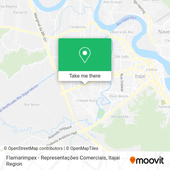 Flamarimpex - Representações Comerciais map