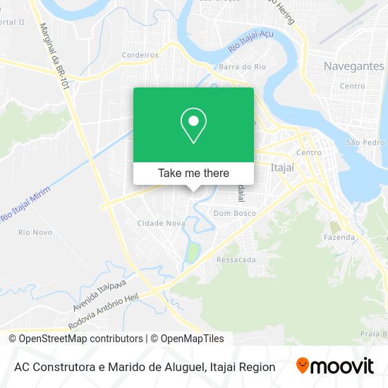 AC Construtora e Marido de Aluguel map