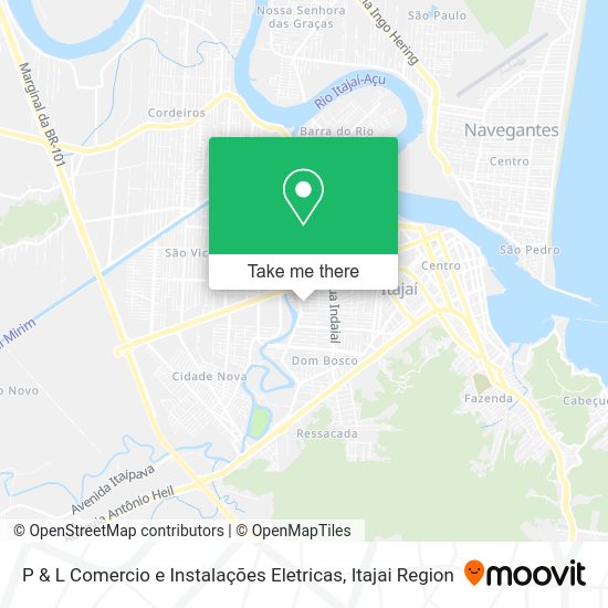 P & L Comercio e Instalações Eletricas map