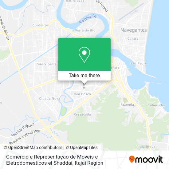 Comercio e Representação de Moveis e Eletrodomesticos el Shaddai map