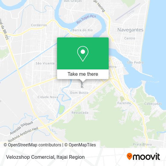 Velozshop Comercial map