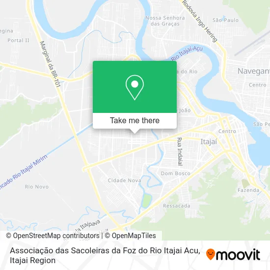 Associação das Sacoleiras da Foz do Rio Itajai Acu map