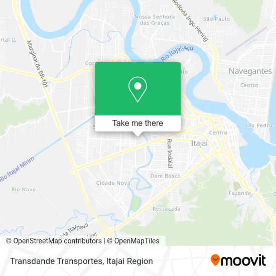 Transdande Transportes map