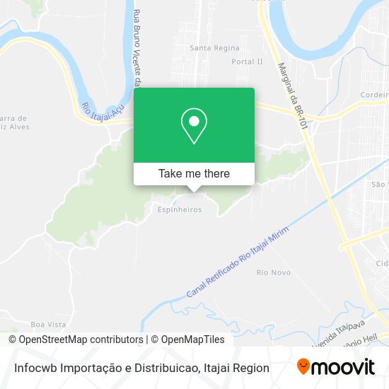 Infocwb Importação e Distribuicao map