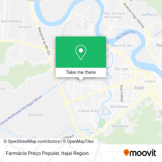 Farmácia Preço Popular map