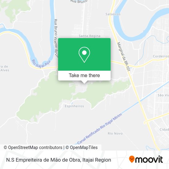 N.S Empreiteira de Mão de Obra map