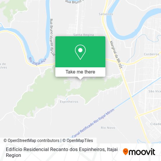 Edifício Residencial Recanto dos Espinheiros map