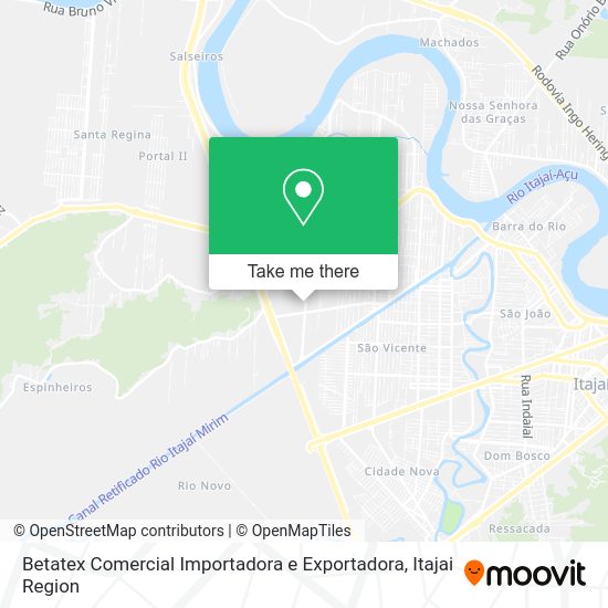 Betatex Comercial Importadora e Exportadora map