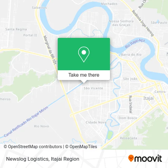 Newslog Logistics map