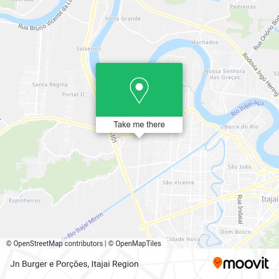 Jn Burger e Porções map