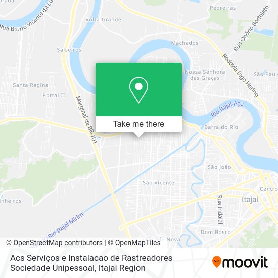 Acs Serviços e Instalacao de Rastreadores Sociedade Unipessoal map