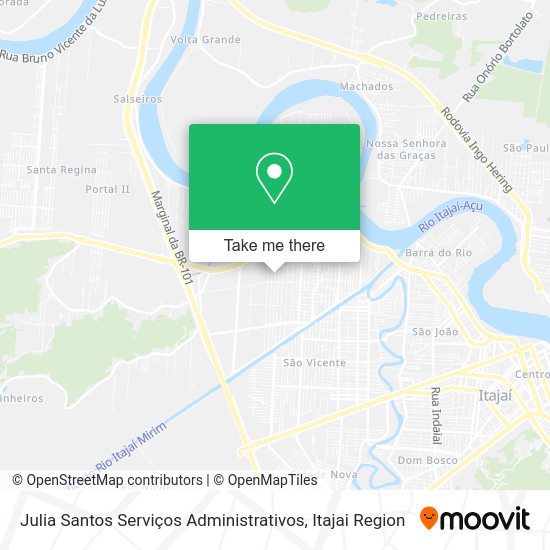 Julia Santos Serviços Administrativos map