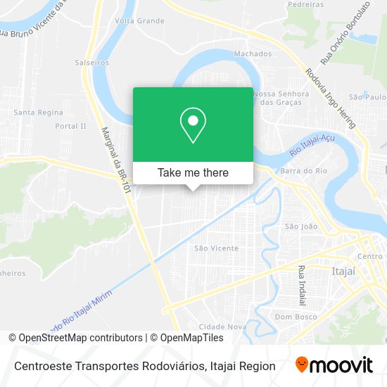 Centroeste Transportes Rodoviários map