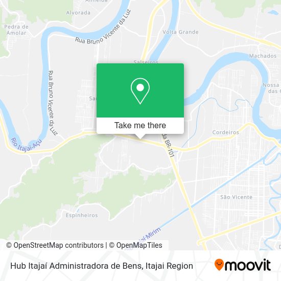 Hub Itajaí Administradora de Bens map