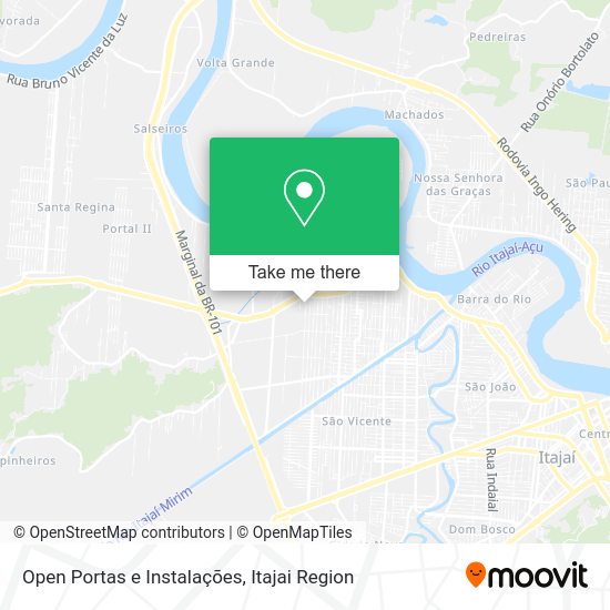 Open Portas e Instalações map