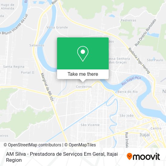 AM Silva - Prestadora de Serviços Em Geral map