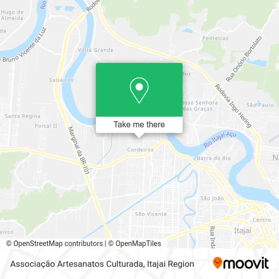 Associação Artesanatos Culturada map