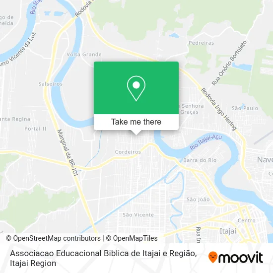 Associacao Educacional Biblica de Itajai e Região map
