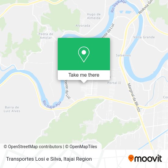 Transportes Losi e Silva map