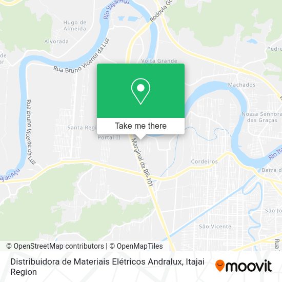 Distribuidora de Materiais Elétricos Andralux map