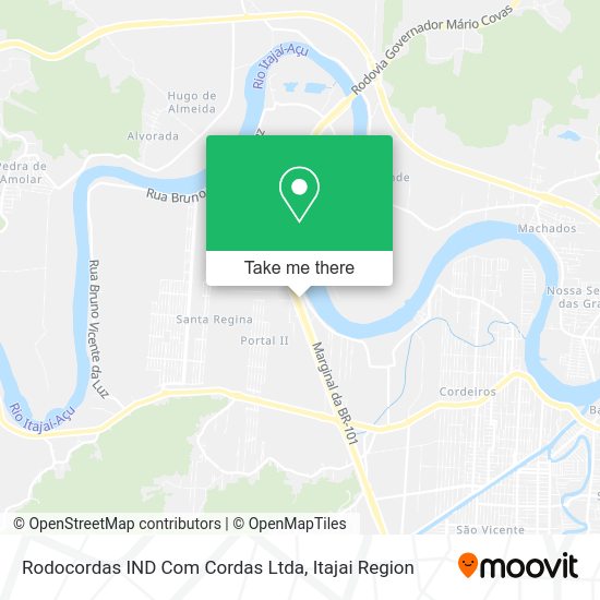 Rodocordas IND Com Cordas Ltda map