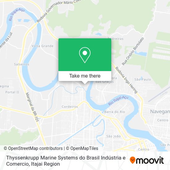 Thyssenkrupp Marine Systems do Brasil Indústria e Comercio map