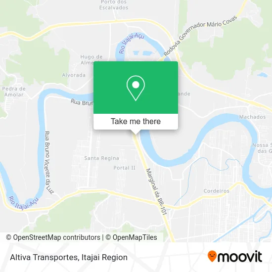 Altiva Transportes map