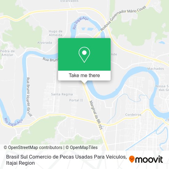 Brasil Sul Comercio de Pecas Usadas Para Veículos map