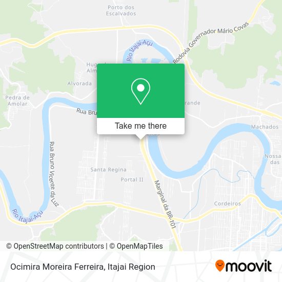 Ocimira Moreira Ferreira map
