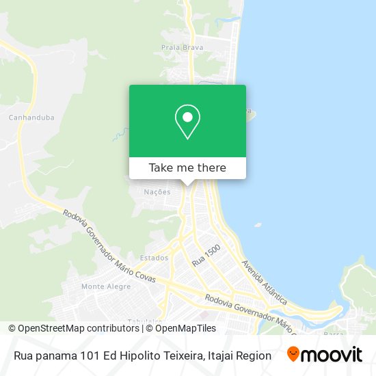 Rua panama 101 Ed Hipolito Teixeira map