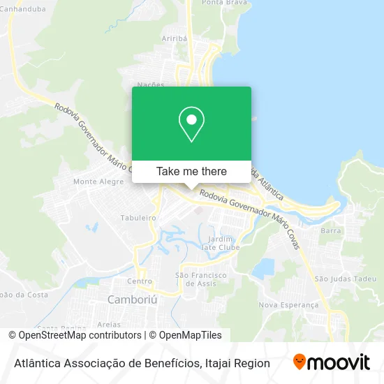 Atlântica Associação de Benefícios map
