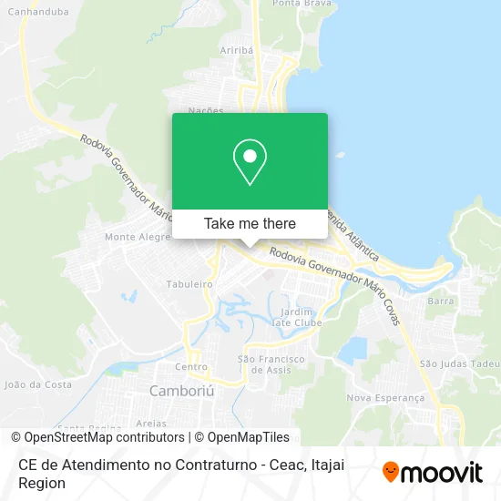 CE de Atendimento no Contraturno - Ceac map