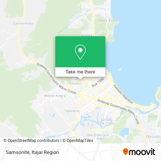 Samsonite map