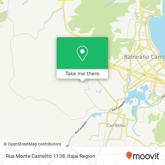 Mapa Rua Monte Castelito 1138