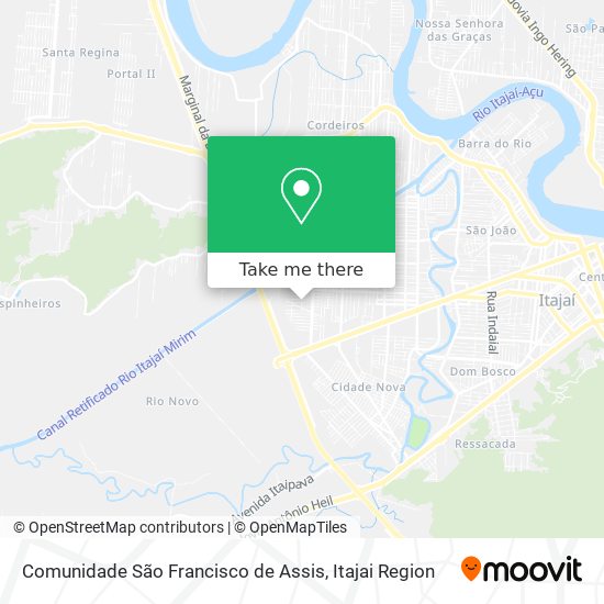 Comunidade São Francisco de Assis map